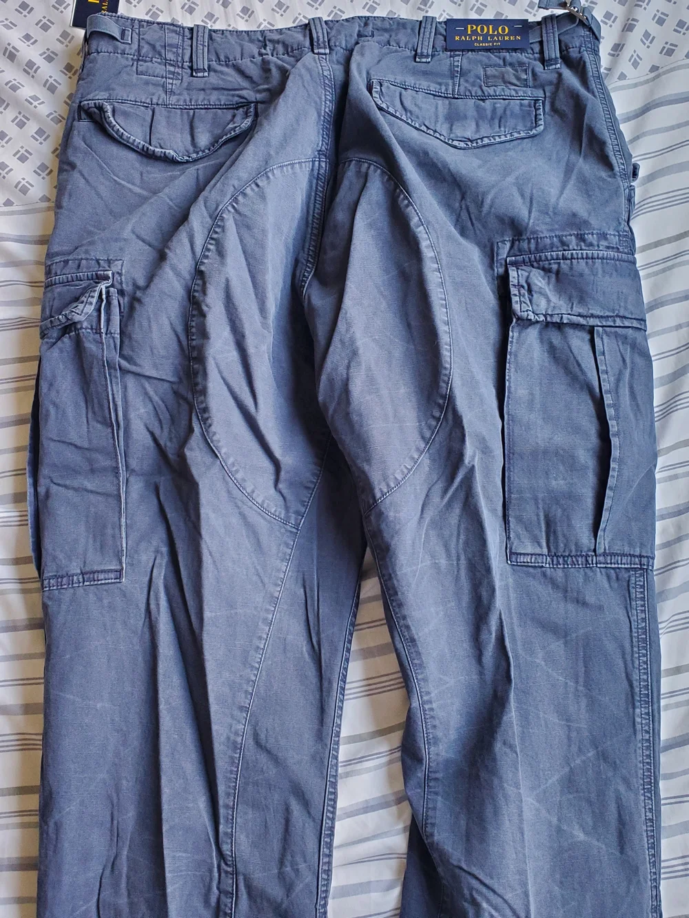 Polo Ralph Lauren Men's Classic-Fit Canvas Cargo Pants Size 36x30 Classic Navy